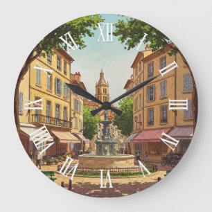 Reloj Redondo Grande Viaje a Aix-en-Provence Francia