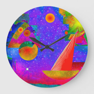 Reloj Redondo Grande Viaje a las estrellas