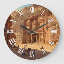 Reloj Redondo Grande Viaje a Petra Jordania