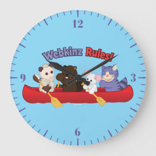 Reloj Redondo Grande Viaje de la canoa de las reglas de Webkinz el  