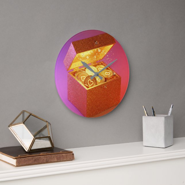 Reloj Redondo Grande Viaje de Riqueza (Oficina)