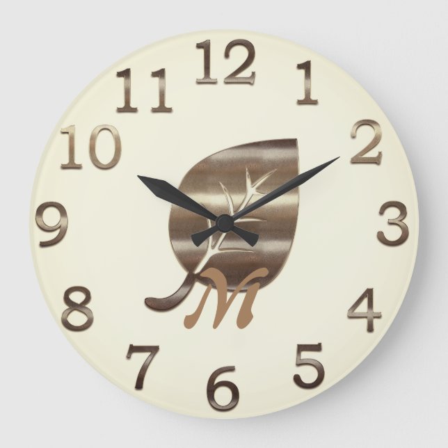 Reloj Redondo Grande Viaje de vacaciones de oro retro (Anverso)