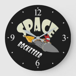 Reloj Redondo Grande Viaje espacial de un rockero