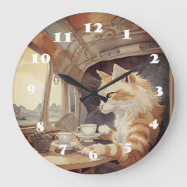 Reloj Redondo Grande Viajero de gato