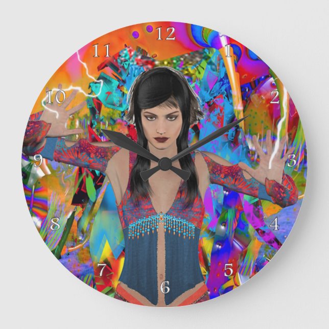 Reloj Redondo Grande Viajero eléctrico (Anverso)