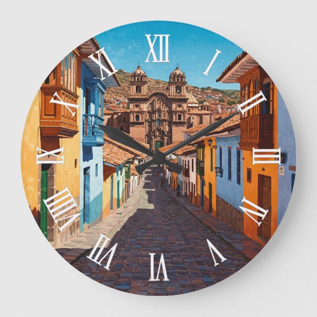 Reloj Redondo Grande Viajes de Cusco Perú (Anverso)