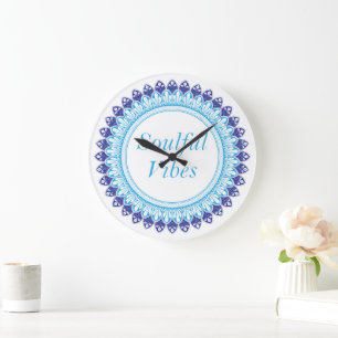 Reloj Redondo Grande Vibraciones espirituales mandala