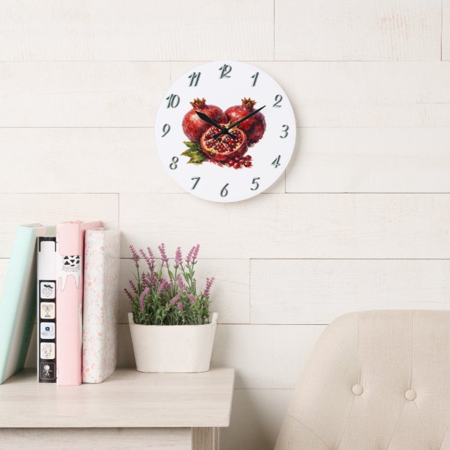 Reloj Redondo Grande Vibrante Cocina de Granada Regalo Audaz Estética R (Sala de lectura)