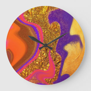 Reloj Redondo Grande vibratory color art