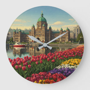 Reloj Redondo Grande Victoria British Columbia Canada Travel