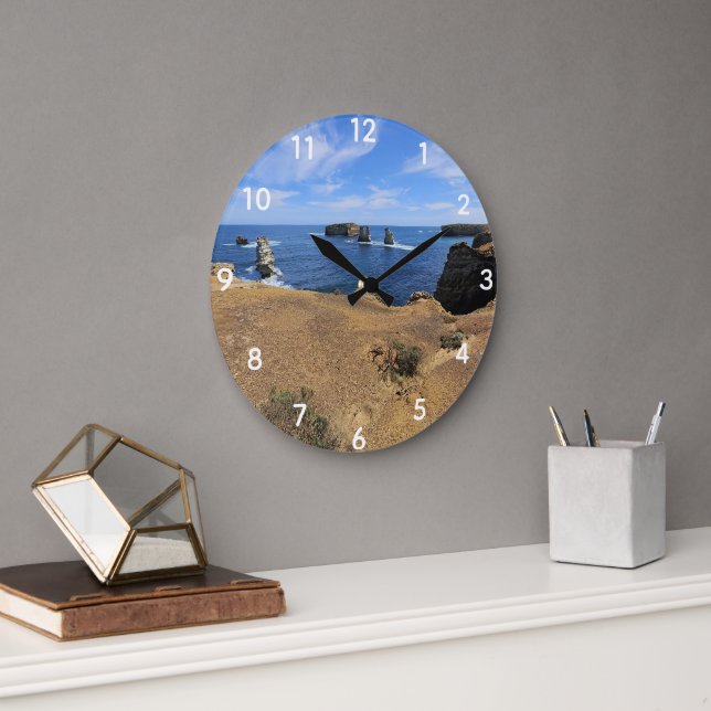 Reloj Redondo Grande Victoria’s Bay of Islands Coastal Panorama (Oficina)