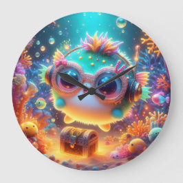 Reloj Redondo Grande Vida marina