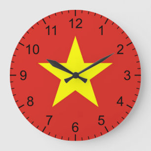 Reloj Redondo Grande Vietnamese Flag