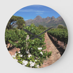 Reloj Redondo Grande View Of Vineyards. Stellenbosch