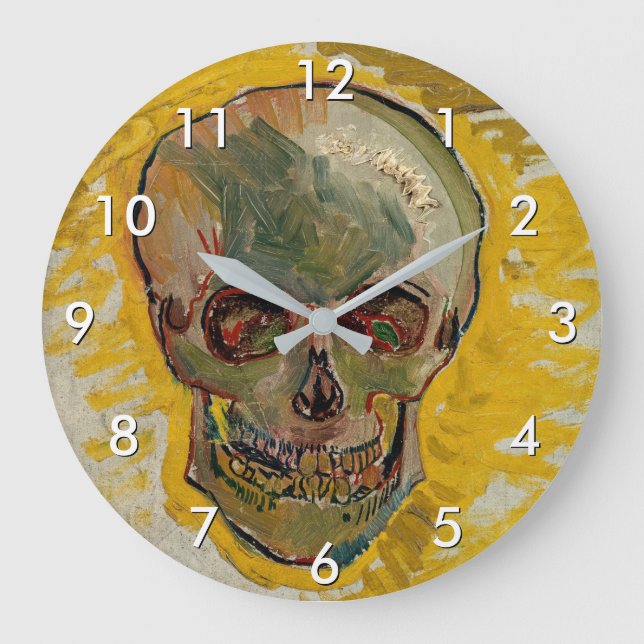 Reloj Redondo Grande Vincent van Gogh - Calavera 1887 #2 (Anverso)