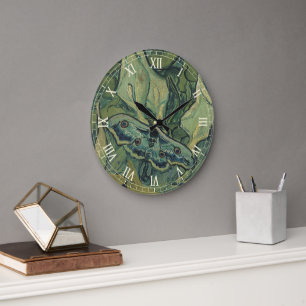 Reloj Redondo Grande Vincent van Gogh - Gran polilla pavo real