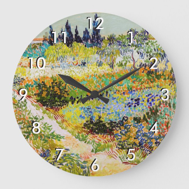 Reloj Redondo Grande Vincent van Gogh - Jardín de Arles (Anverso)