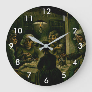 Reloj Redondo Grande Vincent van Gogh - Los comedores de patatas