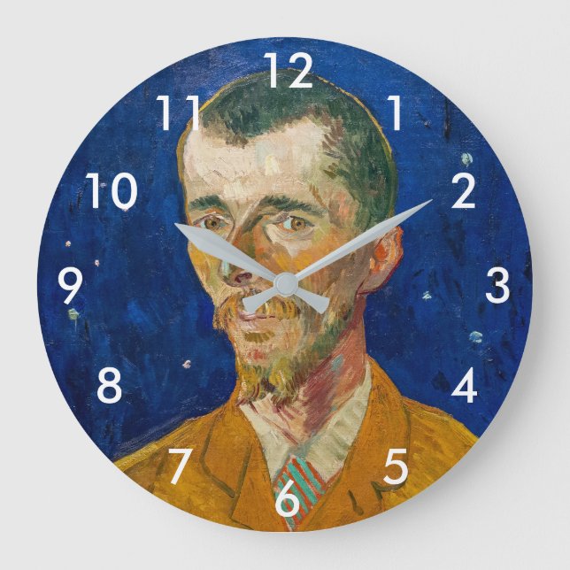 Reloj Redondo Grande Vincent Van Gogh - Retrato de Eugene Boch, Arles (Anverso)