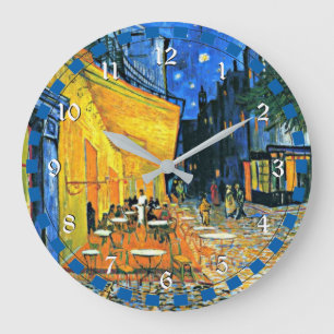 Reloj Redondo Grande Vincent Van Gogh: Terraza Cafe