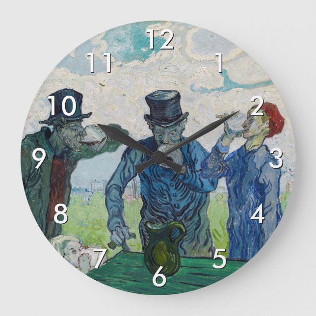 Reloj Redondo Grande Vincent van Gogh - The Drinkers, after Daumier (Anverso)