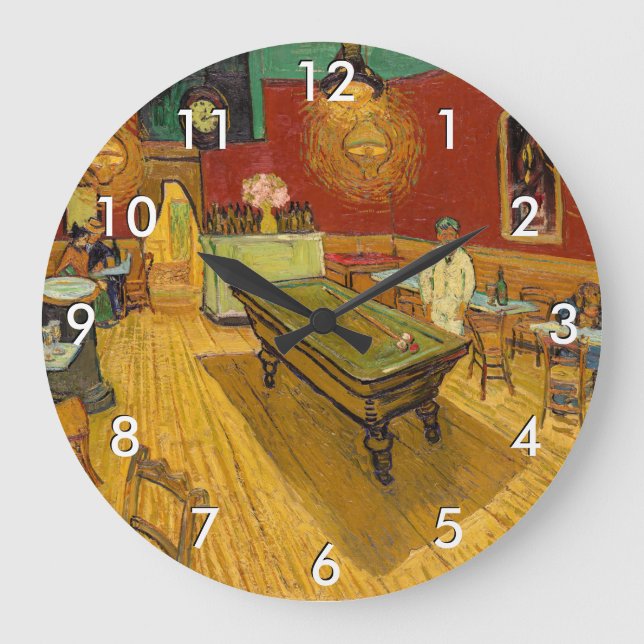 Reloj Redondo Grande Vincent van Gogh - The Night Cafe (Anverso)