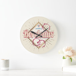 Reloj Redondo Grande Vino retro de Bordeaux Nouvelle-Aquitaine France