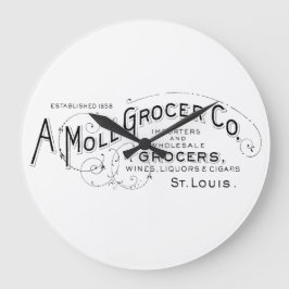 Reloj Redondo Grande Vintage American Grocer Ad