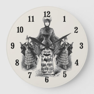 Reloj Redondo Grande Vintage Bat
