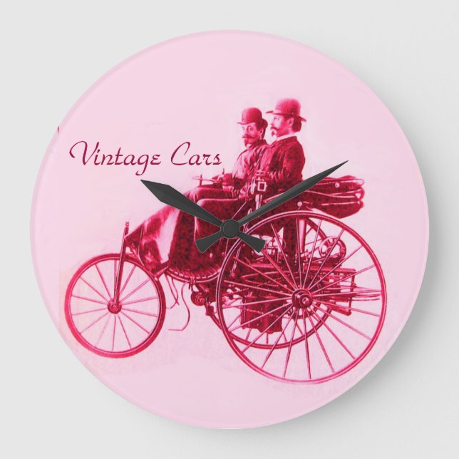 Reloj Redondo Grande Vintage Cars Gathering (Anverso)