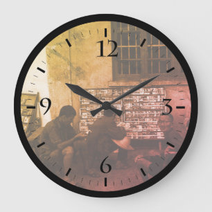 Reloj Redondo Grande Vintage China Changsha préstamo libro de gran relo