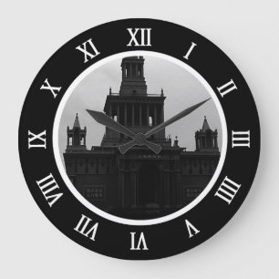 Reloj Redondo Grande Vintage China Shanghai Exhibition hall Canvas Prin