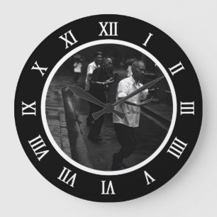 Reloj Redondo Grande Vintage China Shanghai matutina lienzo deportivo p