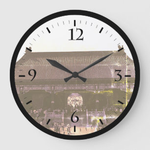 Reloj Redondo Grande Vintage china Templo Pekin Templo de la Puerta del