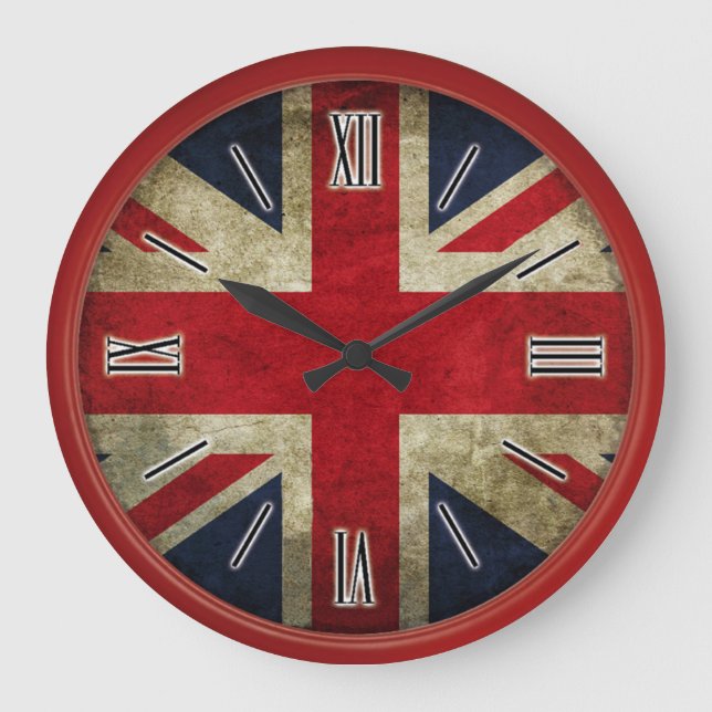 Reloj Redondo Grande Vintage de Inglaterra (Anverso)