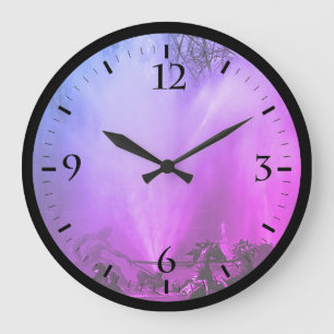 Reloj Redondo Grande Vintage France Versailles palacio Apolo fuente L