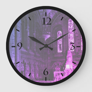 Reloj Redondo Grande Vintage Francia París sacre Coeur capilla virgen W