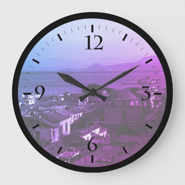 Reloj Redondo Grande Vintage Greece Nauplia Beach Watch (Anverso)