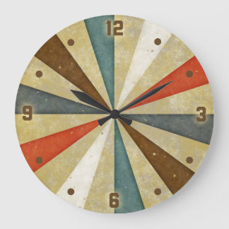 Reloj Redondo Grande Vintage Grunge Sunburst