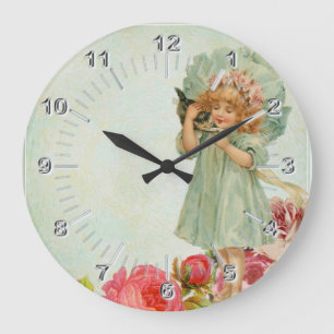 Reloj Redondo Grande Vintage infantil