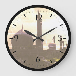 Reloj Redondo Grande Vintage Iran Qom Mosque de Fatima Watch