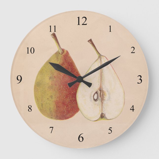 Reloj Redondo Grande Vintage Pears Wall Clock (Anverso)