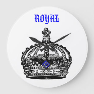 Reloj Redondo Grande Vintage Royal Crown