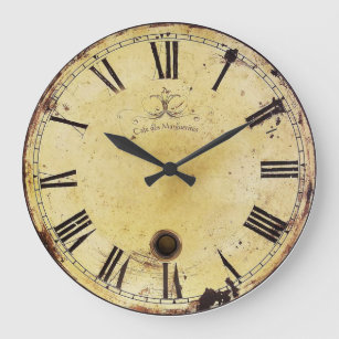 Reloj Redondo Grande Vintage Shabby Chic Wall Clock