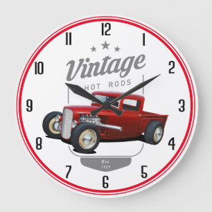 Reloj Redondo Grande Vintage T Bucket