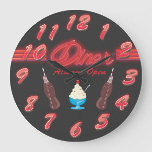 Reloj Redondo Grande Vintage todo el comensal americano