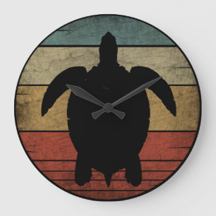 RELOJ REDONDO GRANDE VINTAGE TURTLE