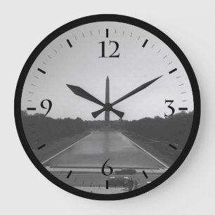 Reloj Redondo Grande Vintage USA Washington Monument Funda-Mate iPhone 