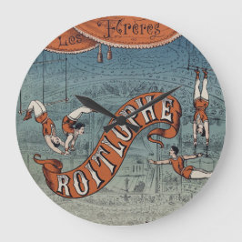 Reloj Redondo Grande Vintage Victorian Circus 