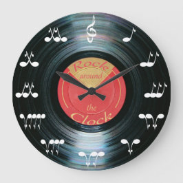 Reloj Redondo Grande Vinyl Record